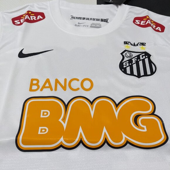 2012/2013 Neymar Jr. Santos FC Home Nike Retro Jersey - Picture 7 of 12